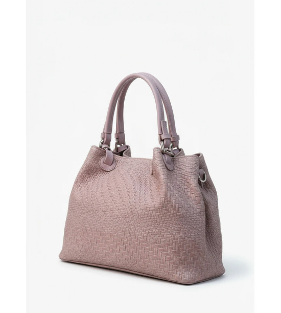 Laura - Borsa a spalla con tracolla in Vera Pelle - Made in Italy
