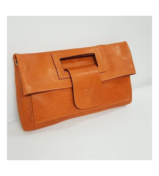 Borsa Clutch a mano marrone