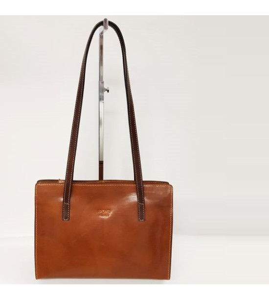 Borsa in pelle artiginale chiusura lampo